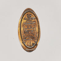 Pressed Penny: San Francisco - Cable Car on Tracks