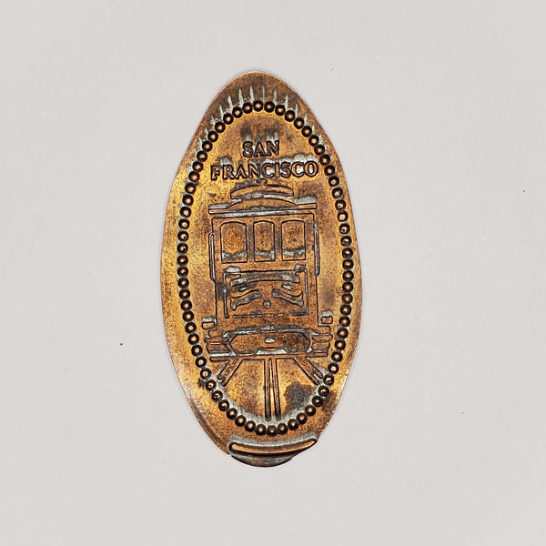 Pressed Penny: San Francisco - Cable Car on Tracks