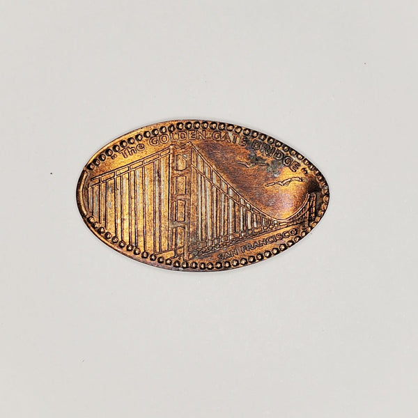Pressed Penny: San Francisco - The Golden Gate Bridge
