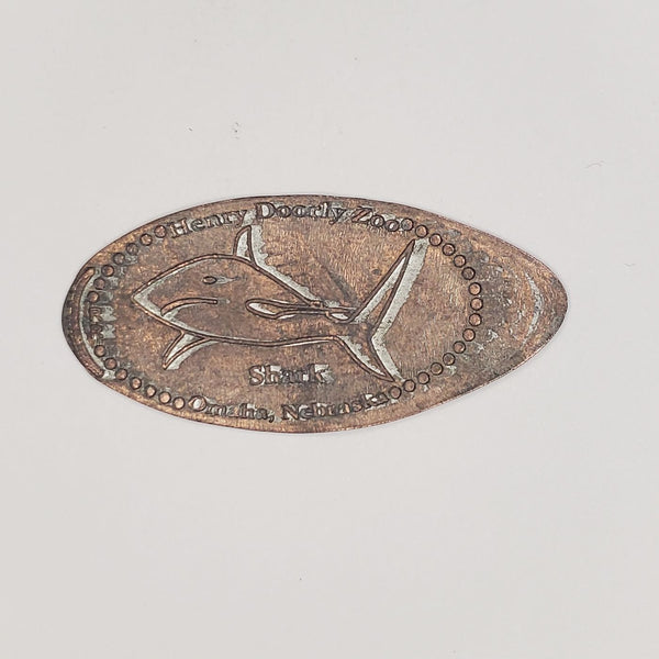 Pressed Penny: Henry Doorly Zoo - Omaha Nebraska - Shark