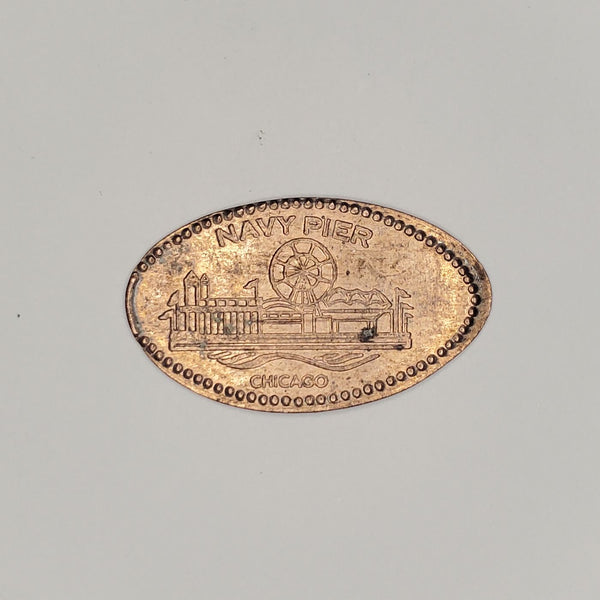 Pressed Penny: Navy Pier - Chicago - Pier with Ferris Wheel (b)