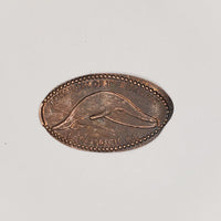 Pressed Penny: Aquarium of the Pacific - Long Beach CA - Whale