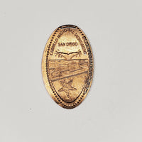 Pressed Penny: Cabrillo National Monument - San Diego - Whale Tail