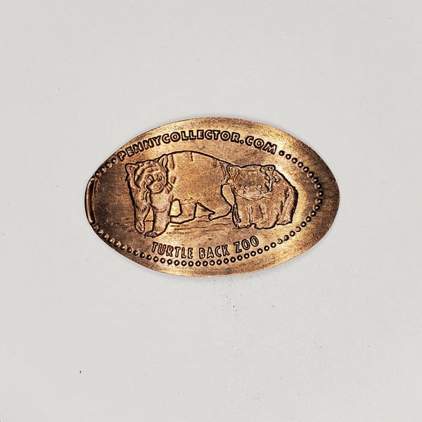 Pressed Penny: Turtle Back Zoo - Two Red Pandas
