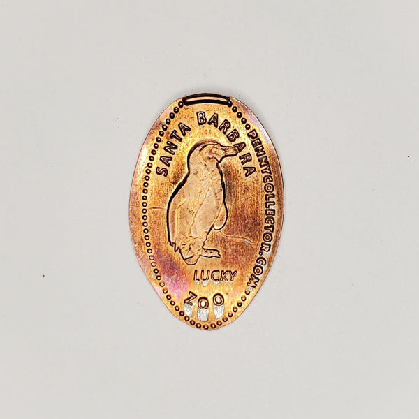 Pressed Penny: Santa Barbara Zoo - Lucky the Penguin
