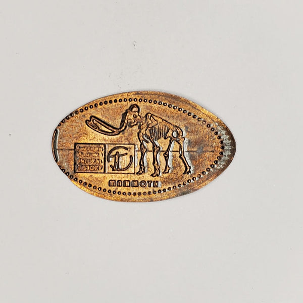 Pressed Penny: American Museum of Natural History - Mamoth Skeleton