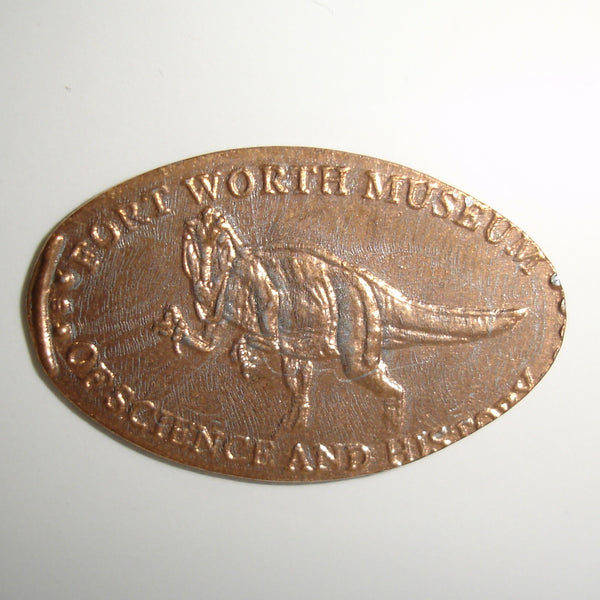 Pressed Penny: Fort Worth Museum of Science and History - Dinosaur