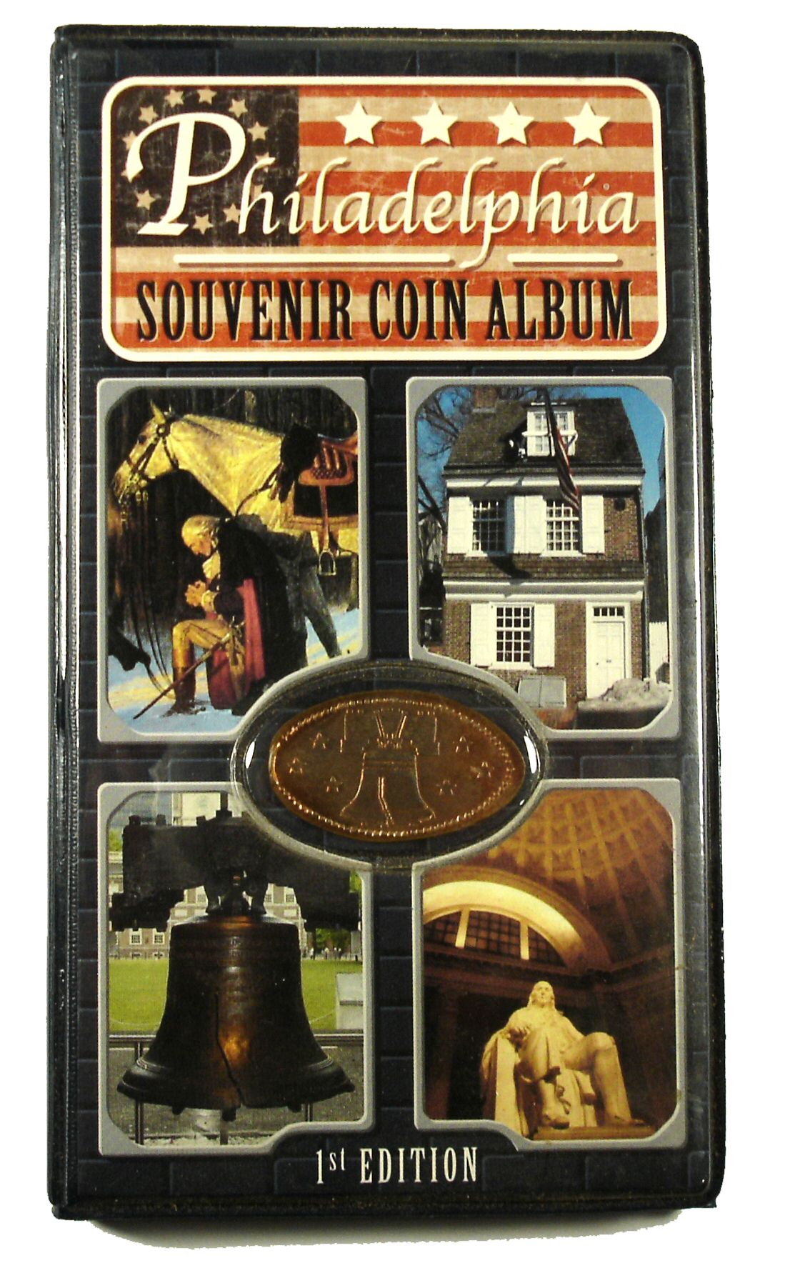Philadelphia Souvenir Coin Album with Bonus Coin Penny Presses