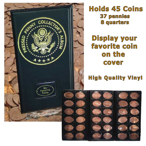 Pressed Penny Collecting Book (holds 45 pennies)