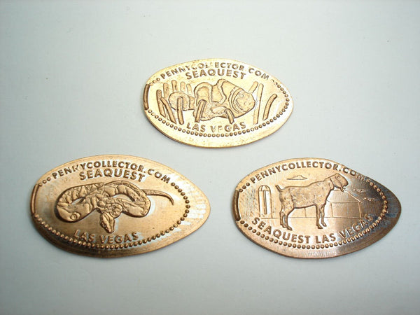 Seaquest Las Vegas 3 Coin Set