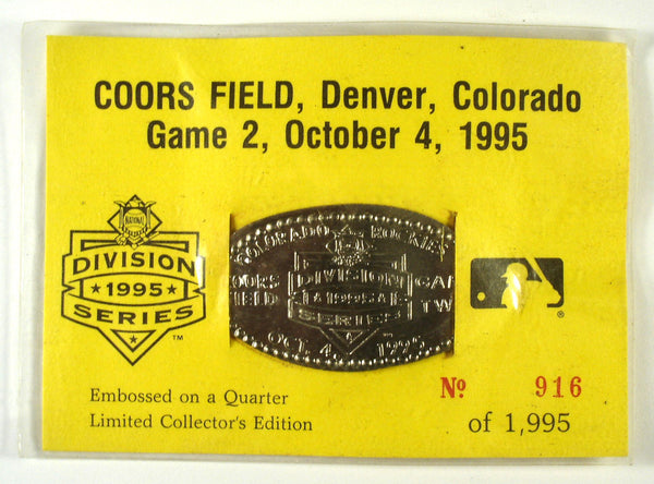 Second Playoff Game Ever at Coors Field