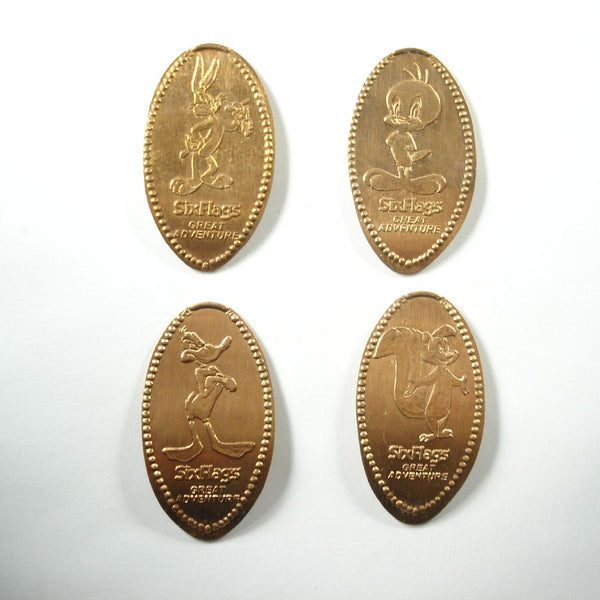 Six Flags Great Adventure Warner Brothers 4 Coin Set