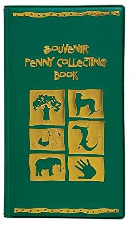 Souvenir Penny Collecting Book - Green (holds 36 pennies)