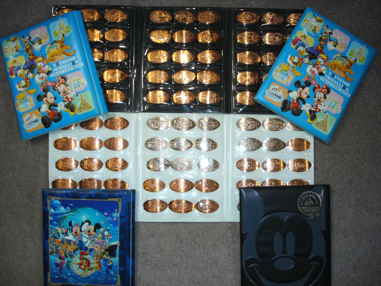Tokyo Disneyland Mega 236 Coin Set in 6 Collector Books