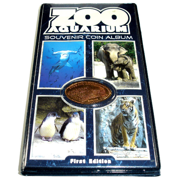 Zoo Aquarium Souvenir Coin Album with Bonus Coin