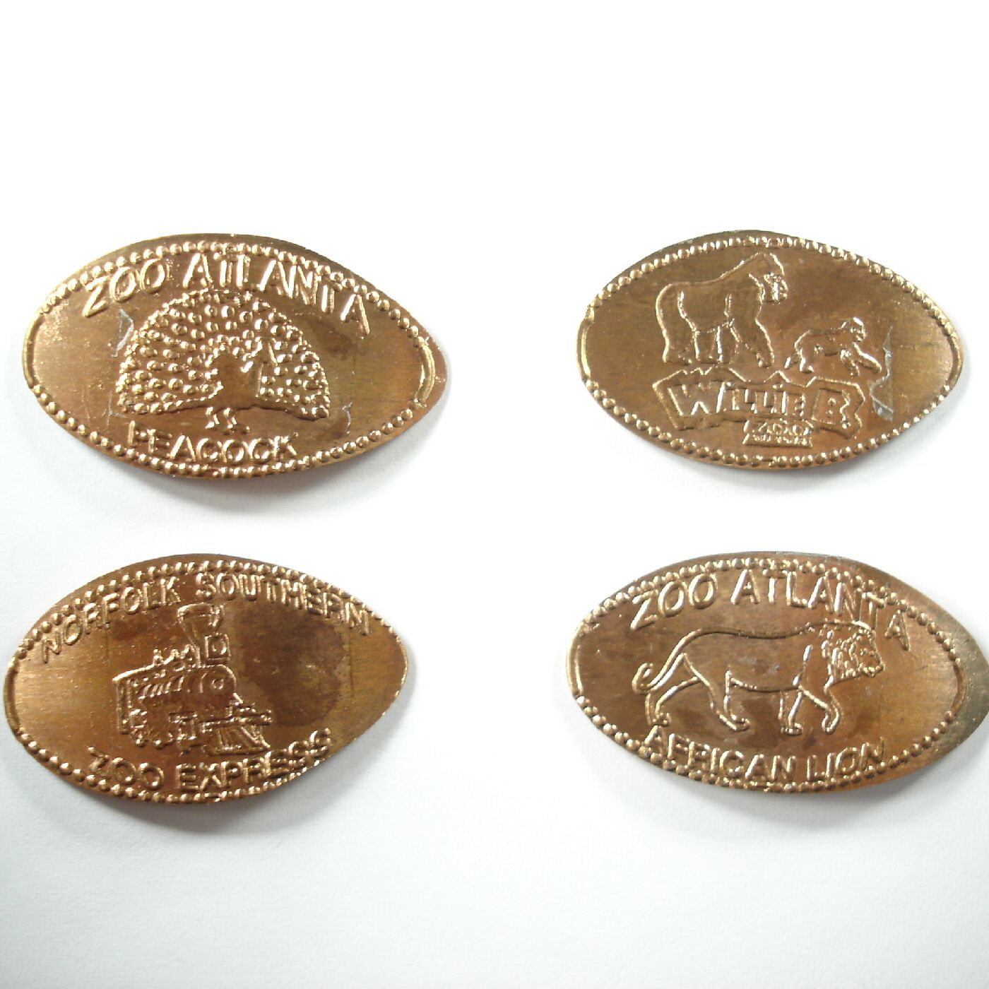 Zoo Atlanta 4 Coin Set – PennyPresses.com
